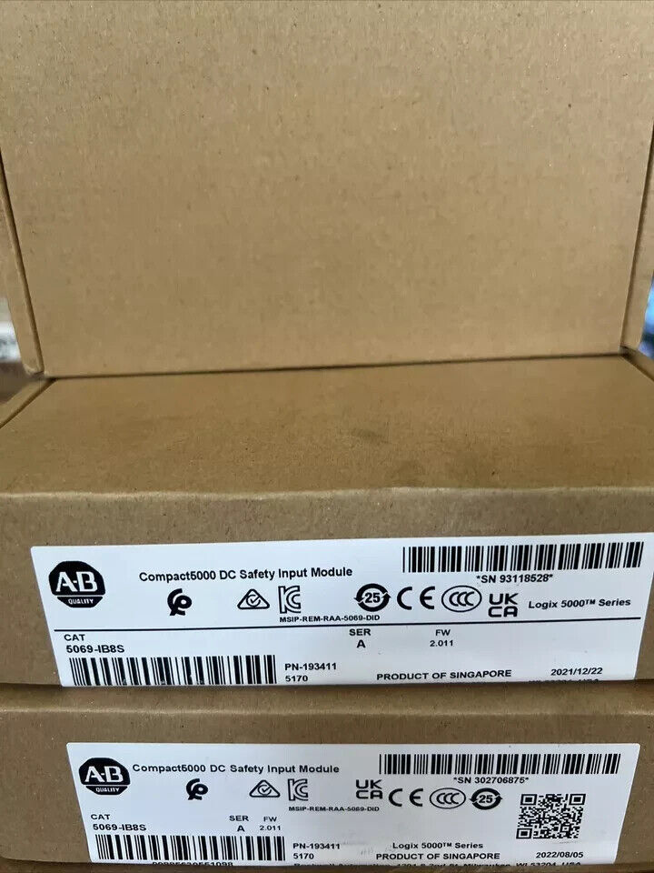 BRAND NEW Allen-Bradley 5069-IB8S Safety Input Module 24VDC AB 5069IB8S US
