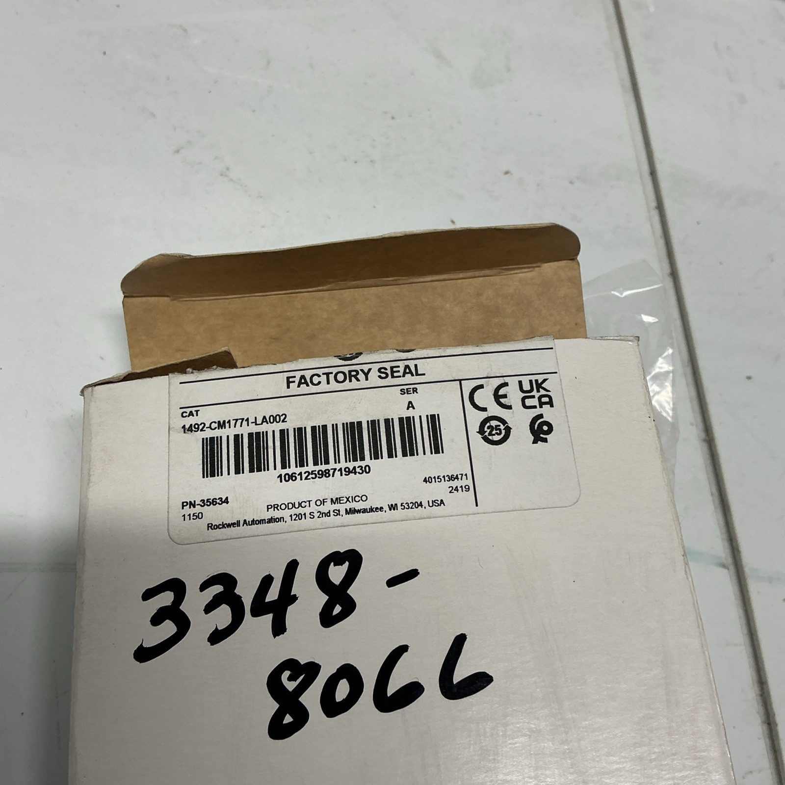 allen bradley swing-arm conversion module 1492-CM1771-LA002 SER. A Y-957