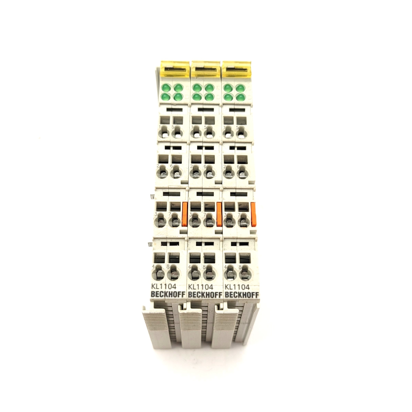 Lot Of 3 BECKHOFF KL1104 4-Channel Digital Input Terminal, 24VDC, 2-Wire/3-Wire