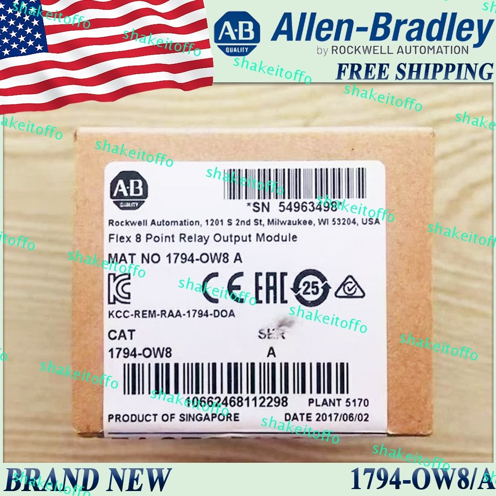 Brand New Sealed AB 1794-OW8/A Flex Relay Output Module 1794OW8 serA Free Ship
