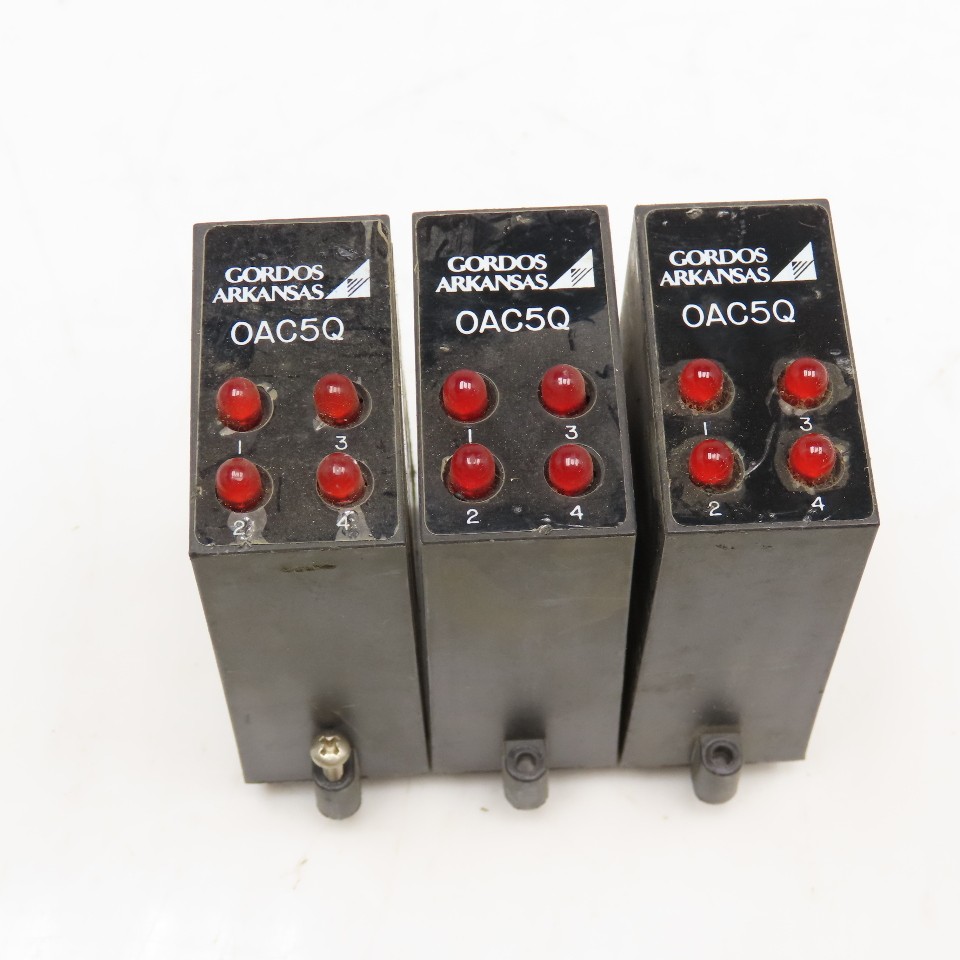 Gordos OAC5Q 4 Channel AC Output Module Lot Of 3