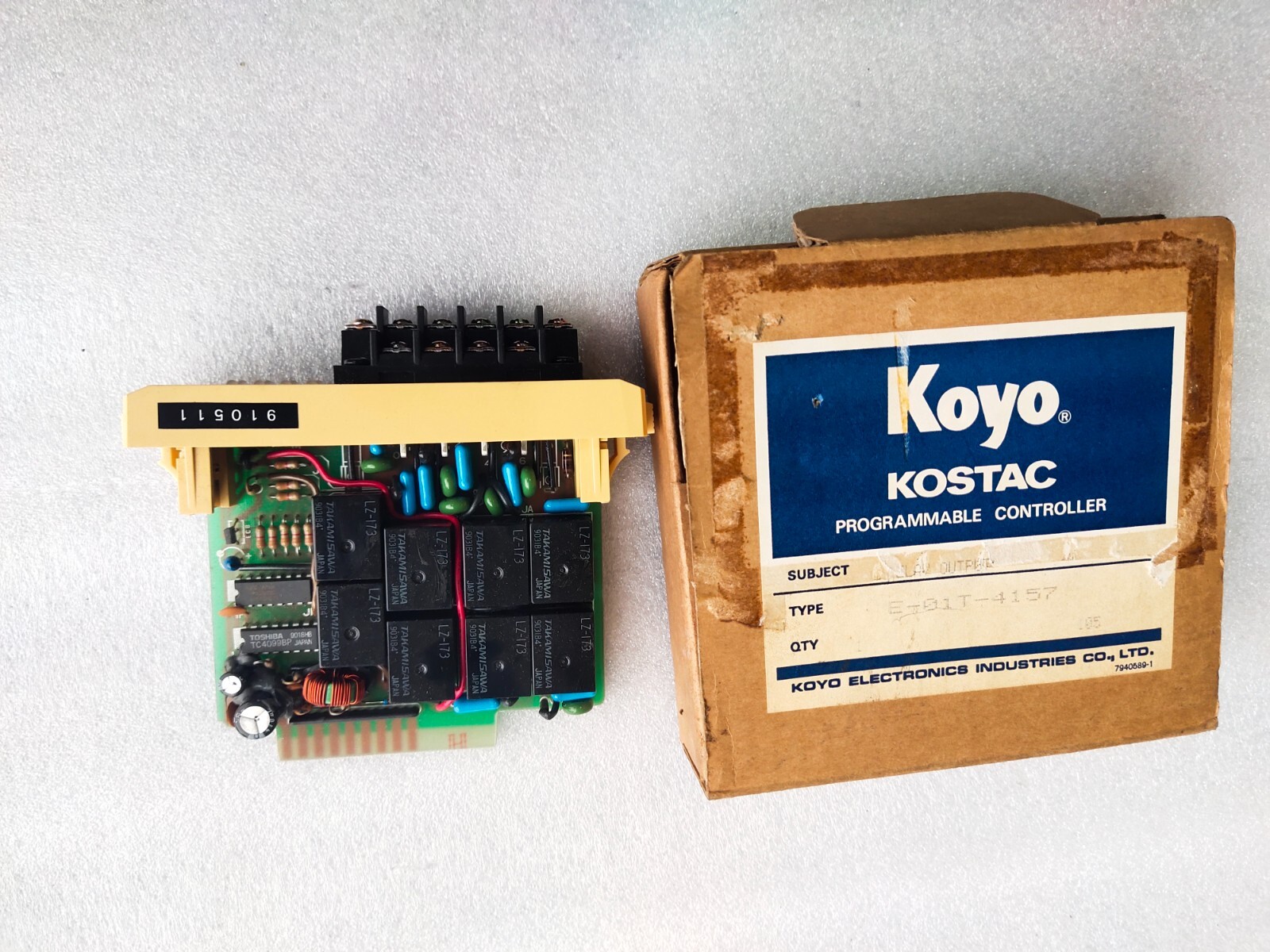 KOYO KOSTAC E-01T-4157 RELAY / OUTPUT PROGRAMMABLE CONTROLLER E01T-4157 OPEN BOX