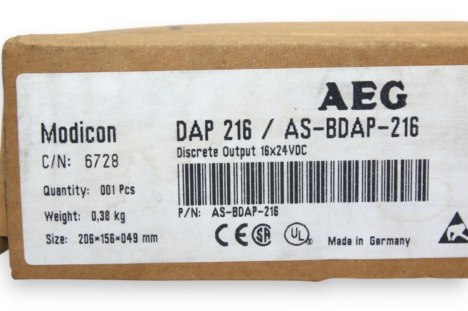 AEG DAP 216/AS-BDAP-216 DISCRETE OUTPUT