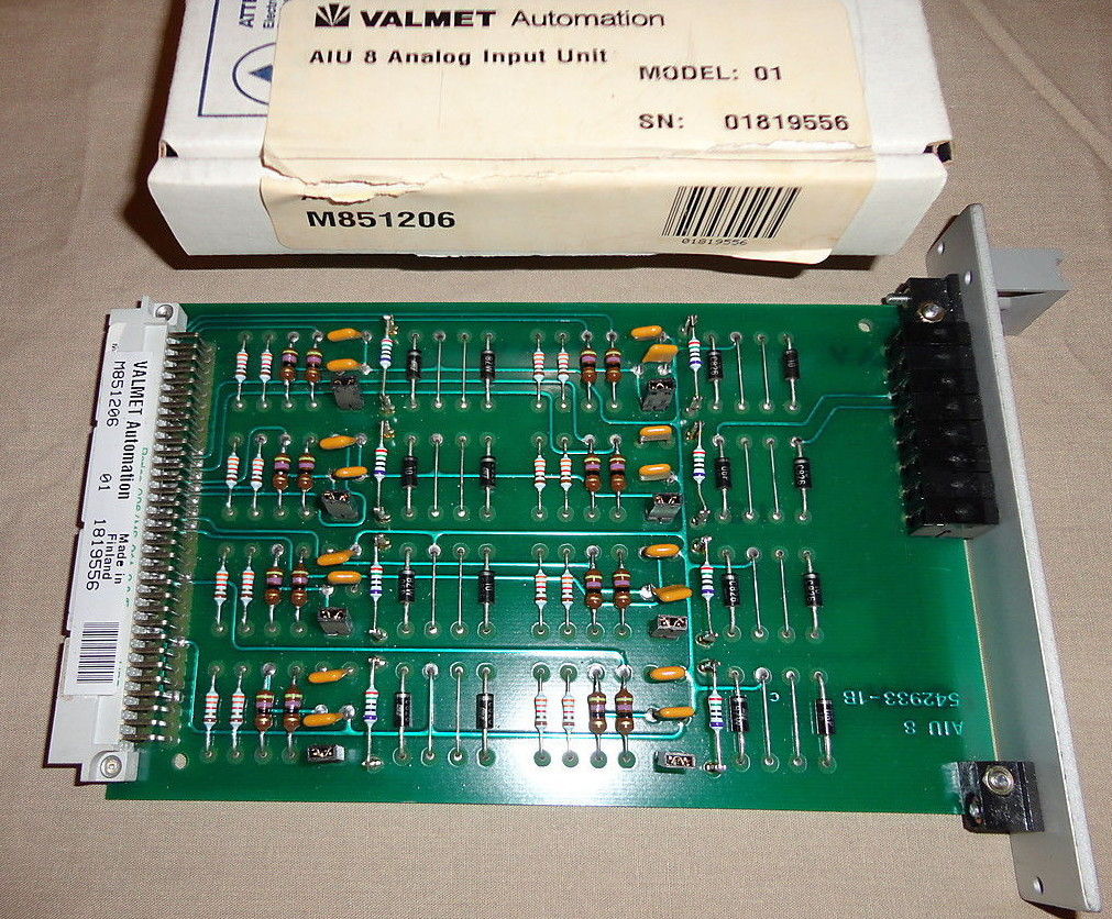 VALMET AUTOMATION AIU 8 ANALOG INPUT UNIT MODEL 01 M851206 METSO NEW