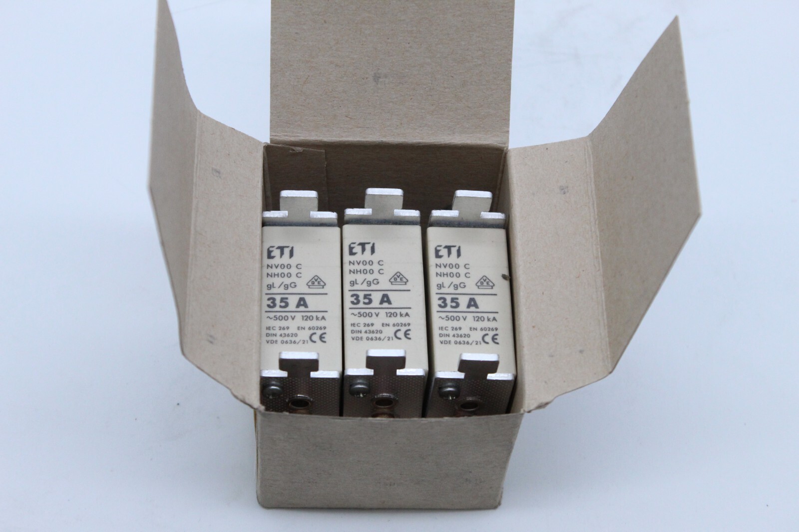ETI NV00 C 35A 500V, 004111408, 3 Pack