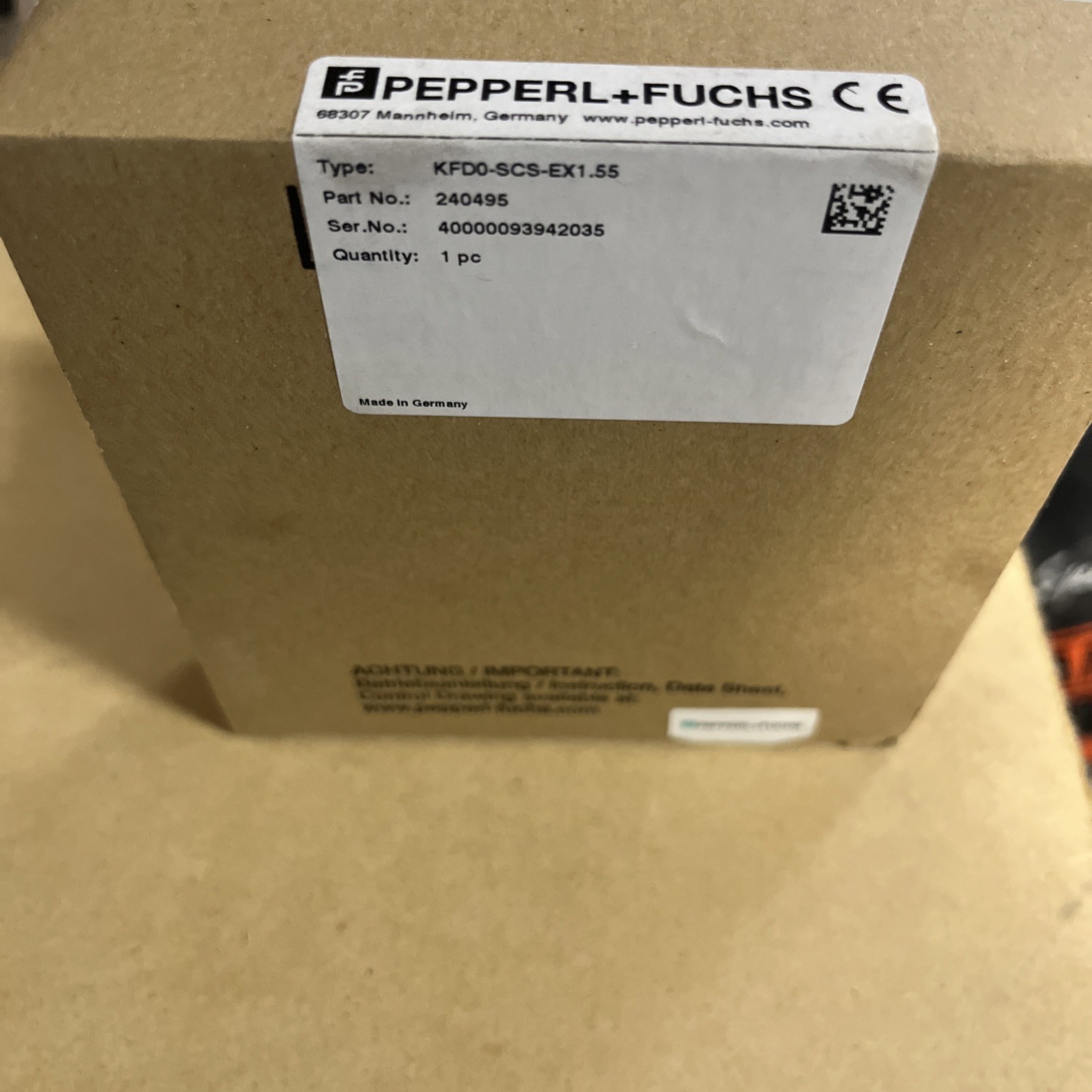 Pepperl+Fuchs KFDO-SCS-EX1.55 Signal Isolator Module Intrinsic Safety NIB