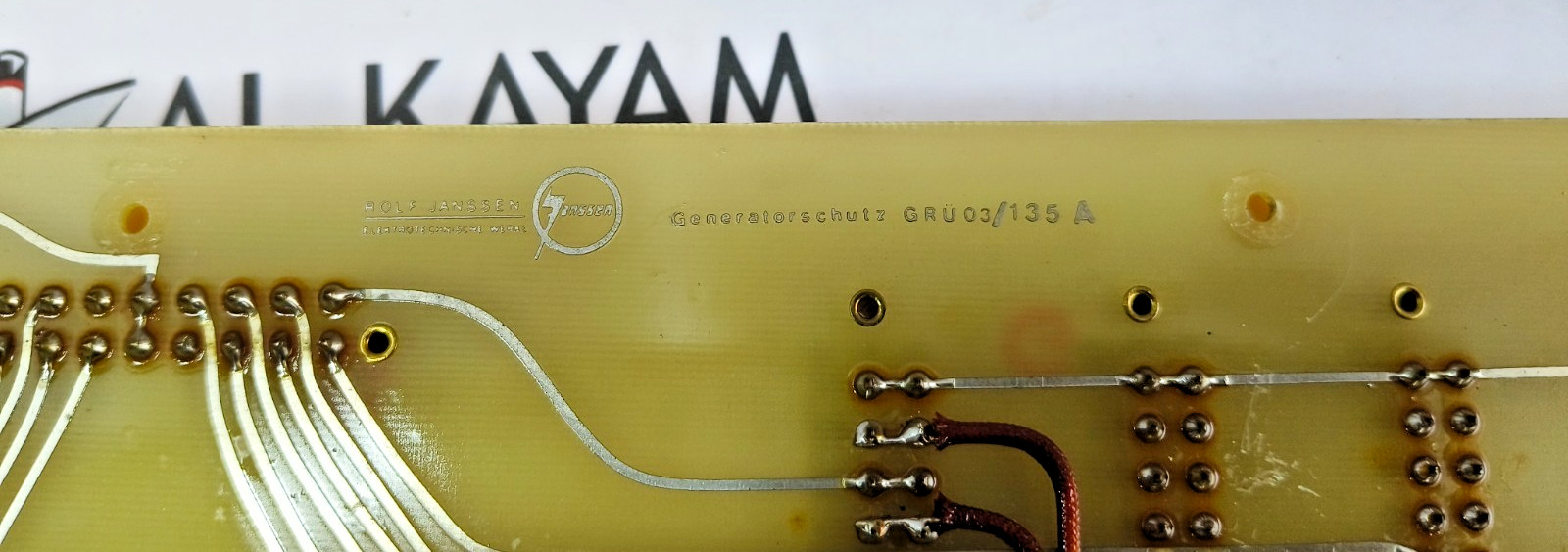ROLF JANSSEN GRU03/135A GENERATOR PROTECTION SYSTEM / RELAY BOARD (FAST SHIP)