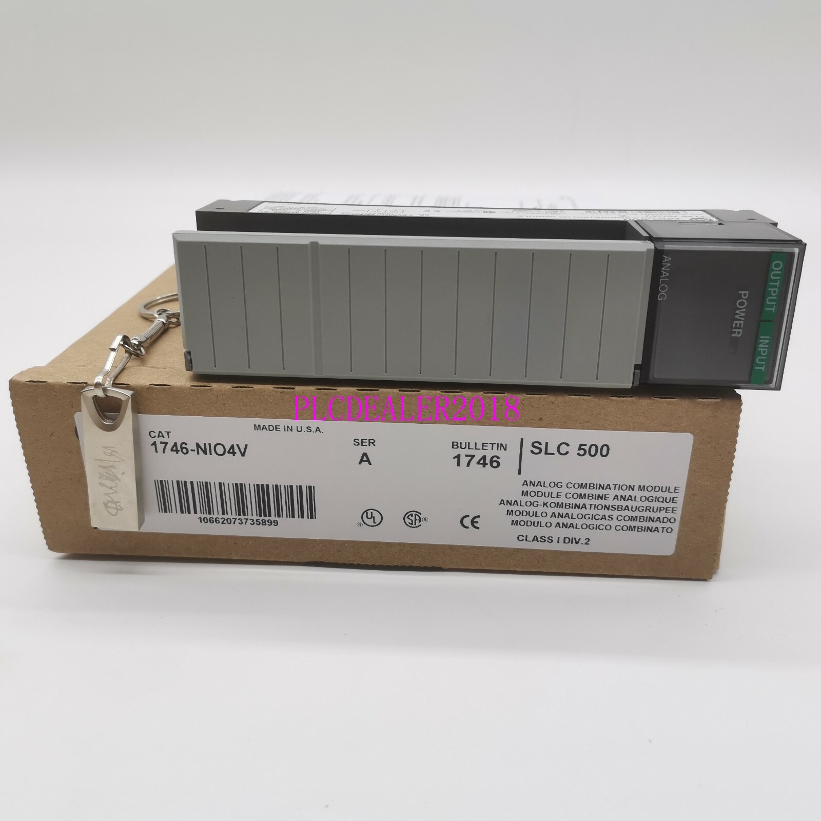 New Factroy Sealed 1746-NIO4V Series A SLC Analog I/O Module 1746NIO4V