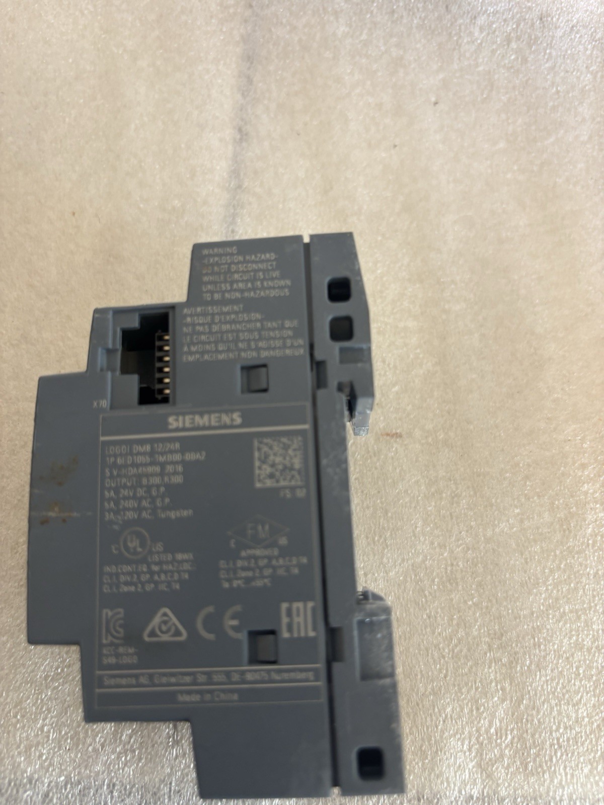 Siemens LOGO! DM8 12/24R PLC Input/Output Module 6ED1055-1MB00-0BA2
