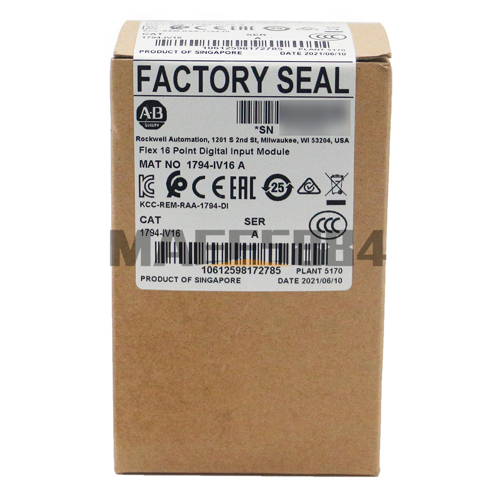 New Sealed Allen-Bradley 1794-IV16/A Flex 16Pt Digital Input Module AB1794IV16