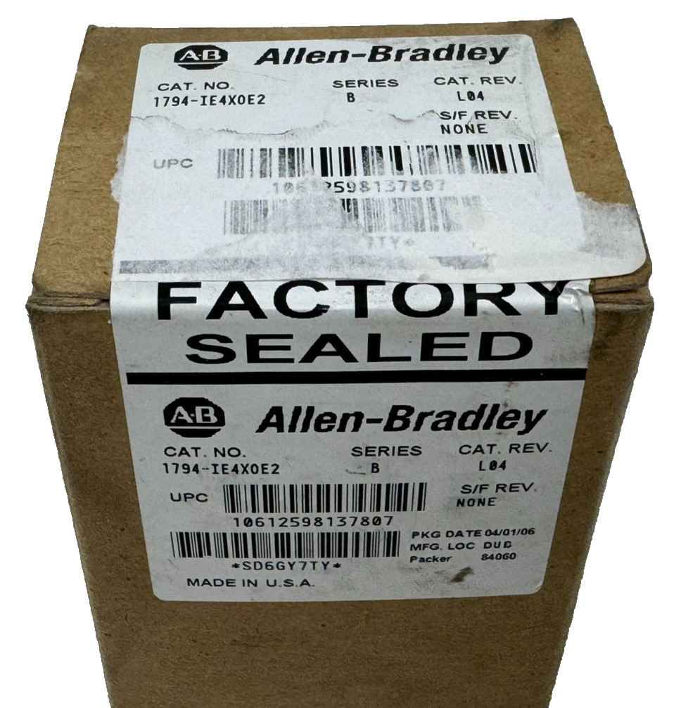 ALLEN BRADLEY 1794-IE4XOE2 ANALOG I/O MODULE 1794-IE4X0E2 UNUSED SURPLUS