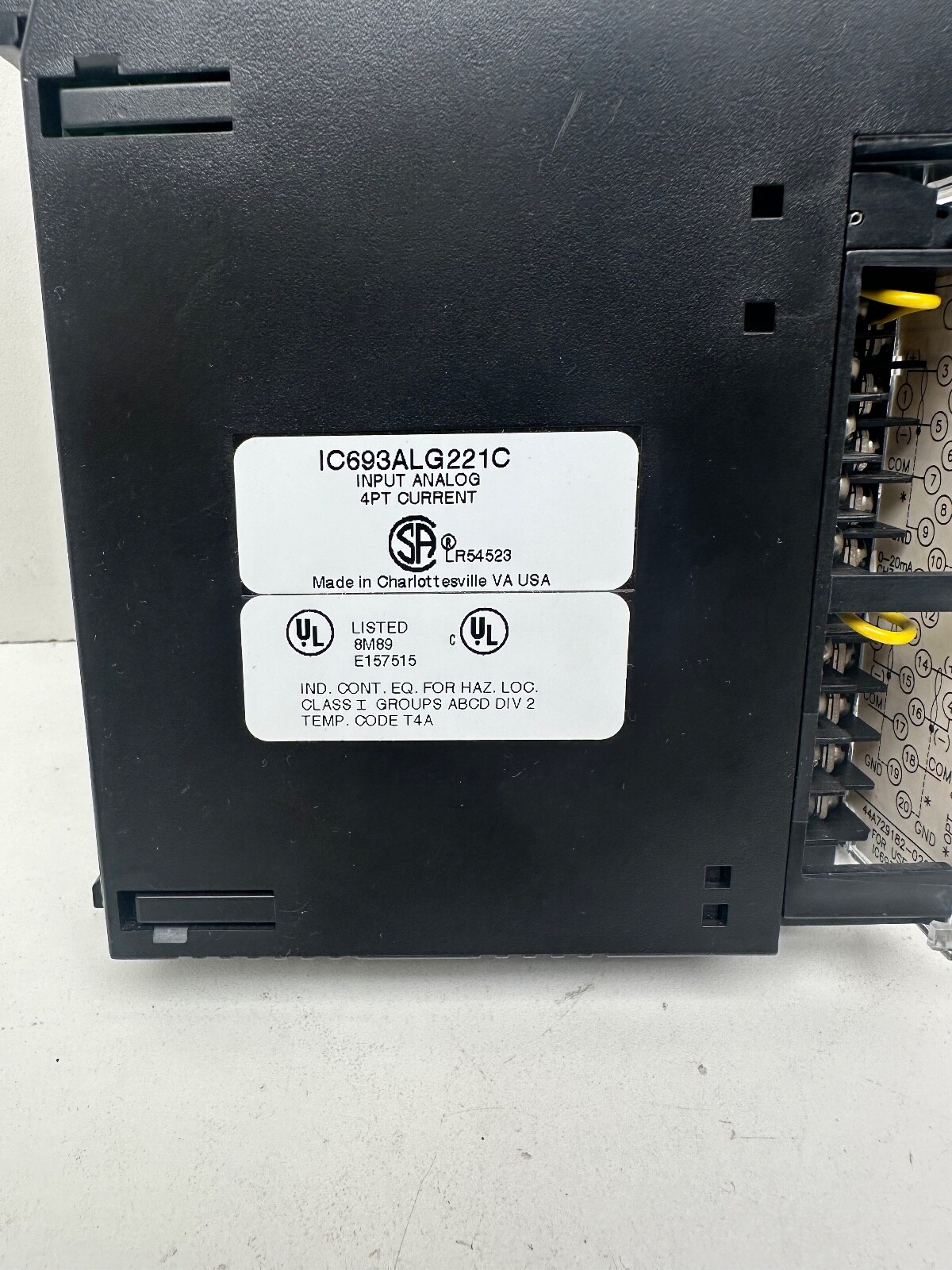 GE Fanuc IC693ALG221C Analog Input Module