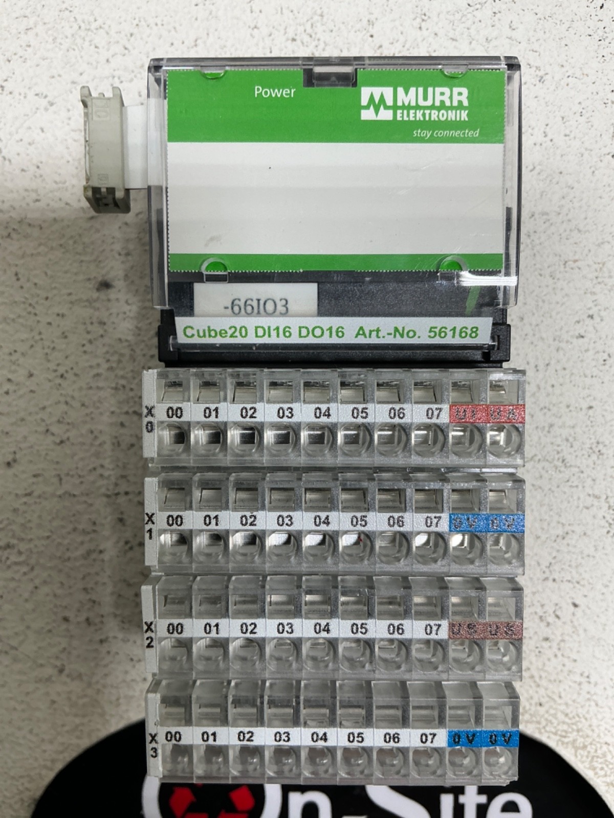 MURR ELEKTRONIK 56168 CUBE20 DI16 DO16 DIGITAL INPUT / OUTPUT MODULE