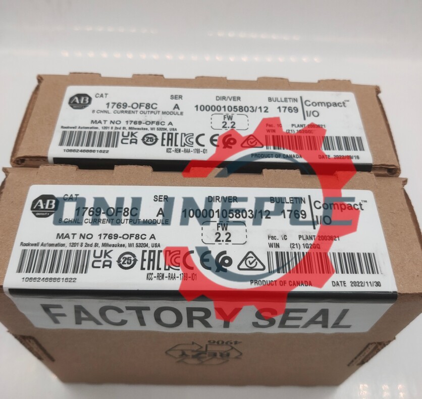 AB 1769-OF8C /A CompactLogix 8-Ch Analog Output Current Module