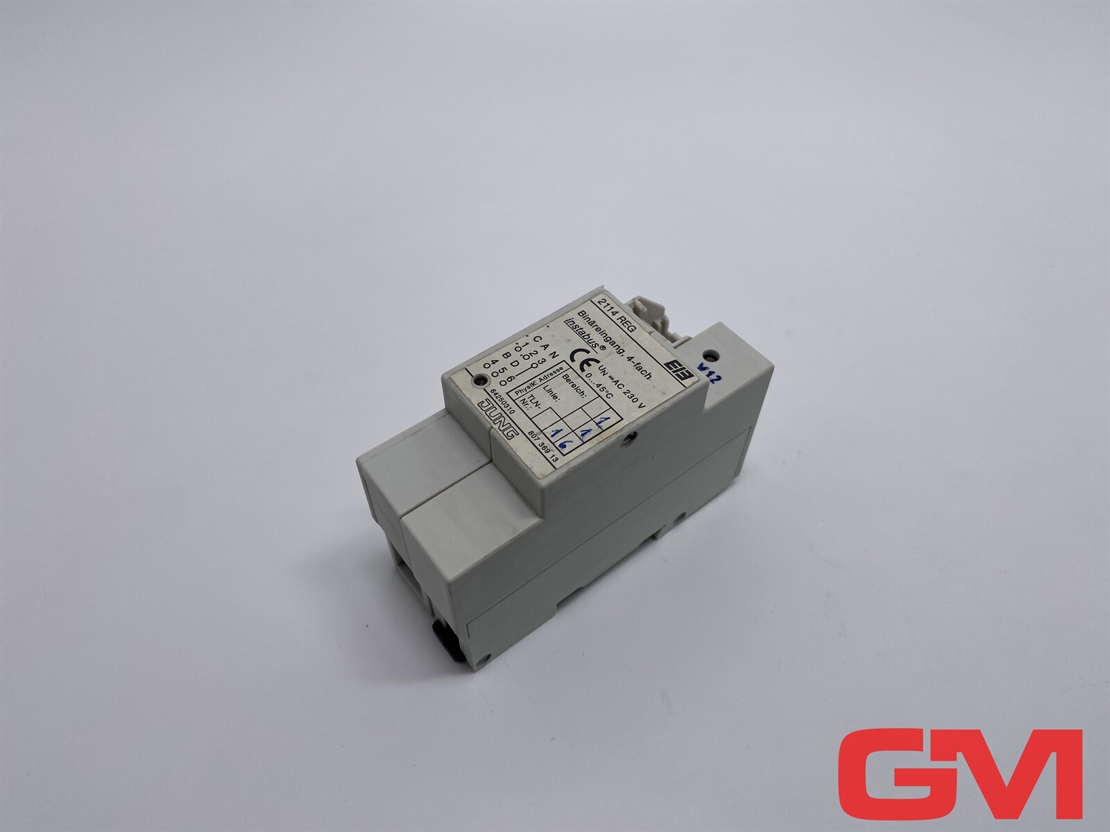 Young Binary Input 4fold 2114 REG Binary Input AC 230V KNX Instabus 64250310