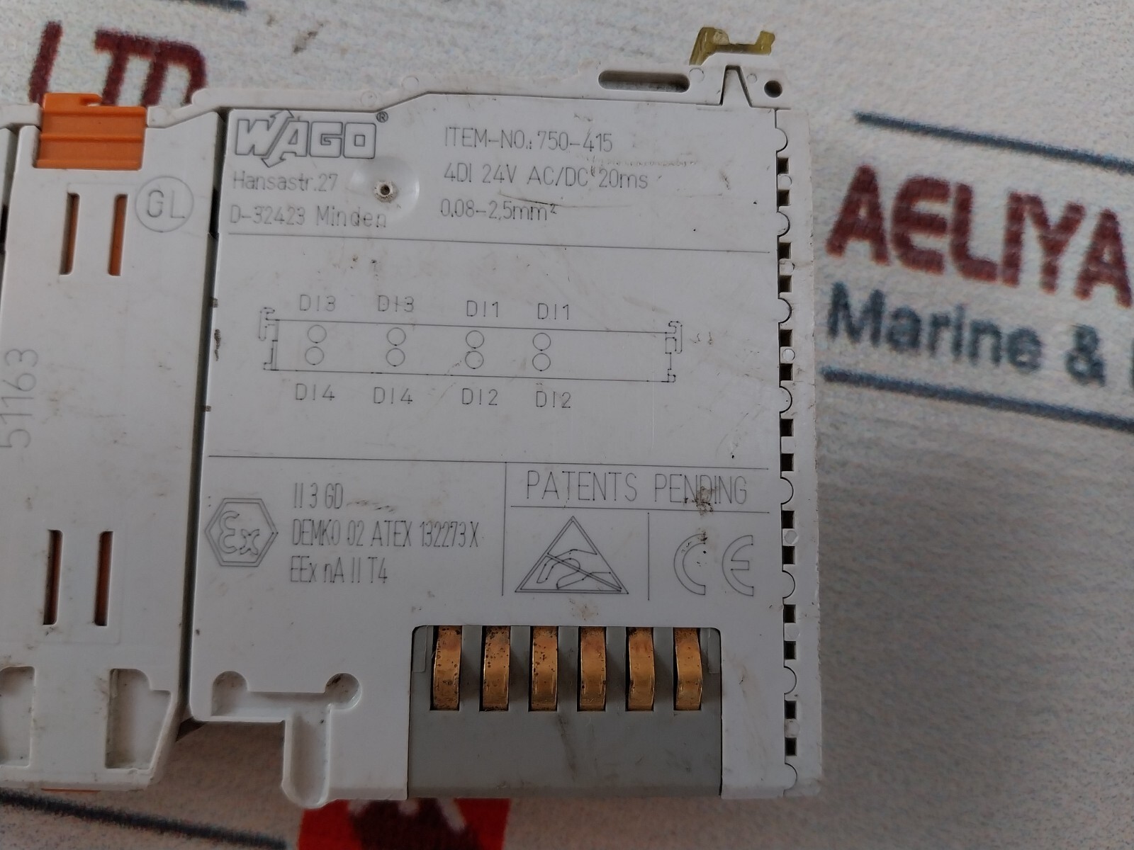 Wago 750-415 Digital Input Module Temp 55°c