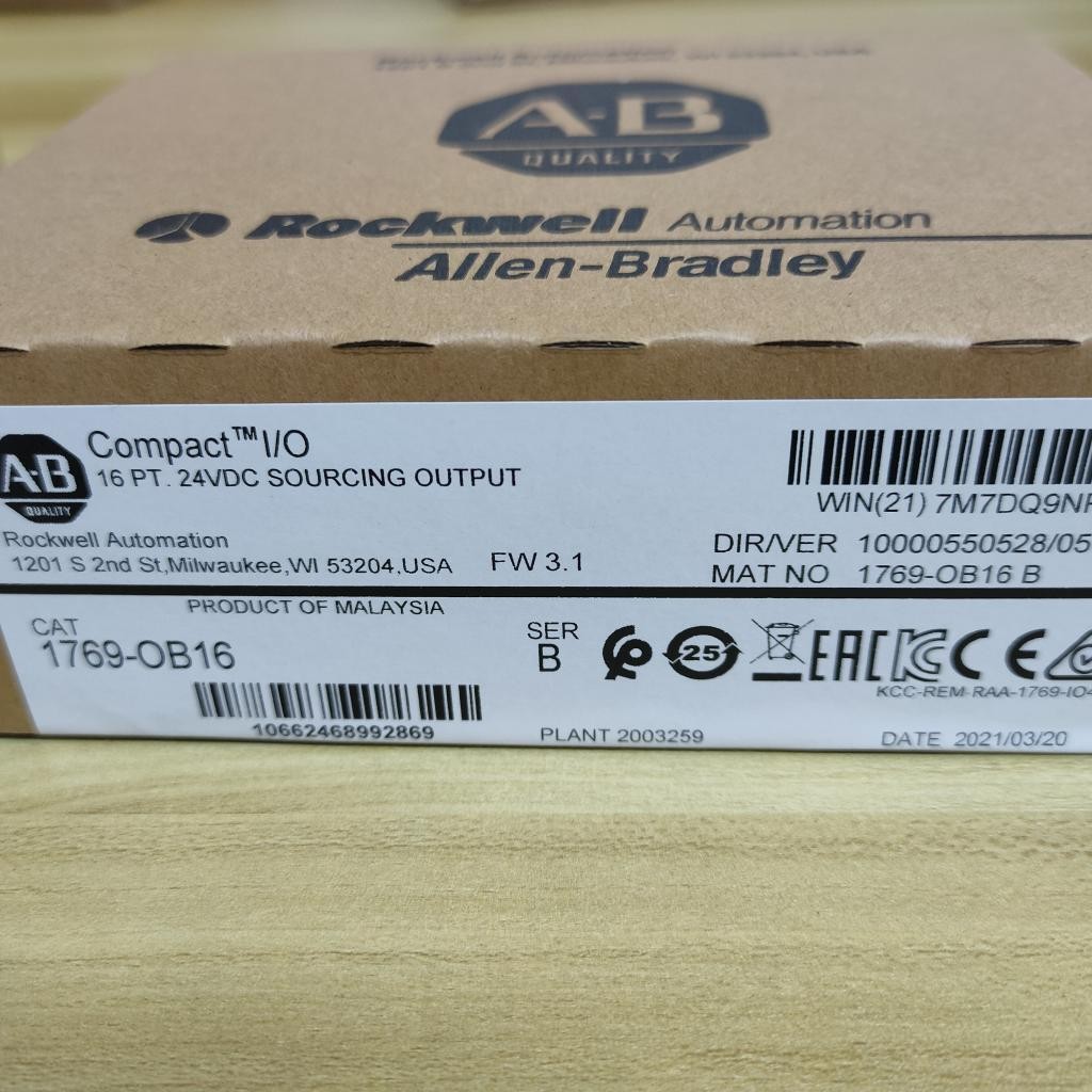 Sealed AB 1769-OB16 SER B Output Module Compact I/O 16 Pt 24VDC US Free Tax