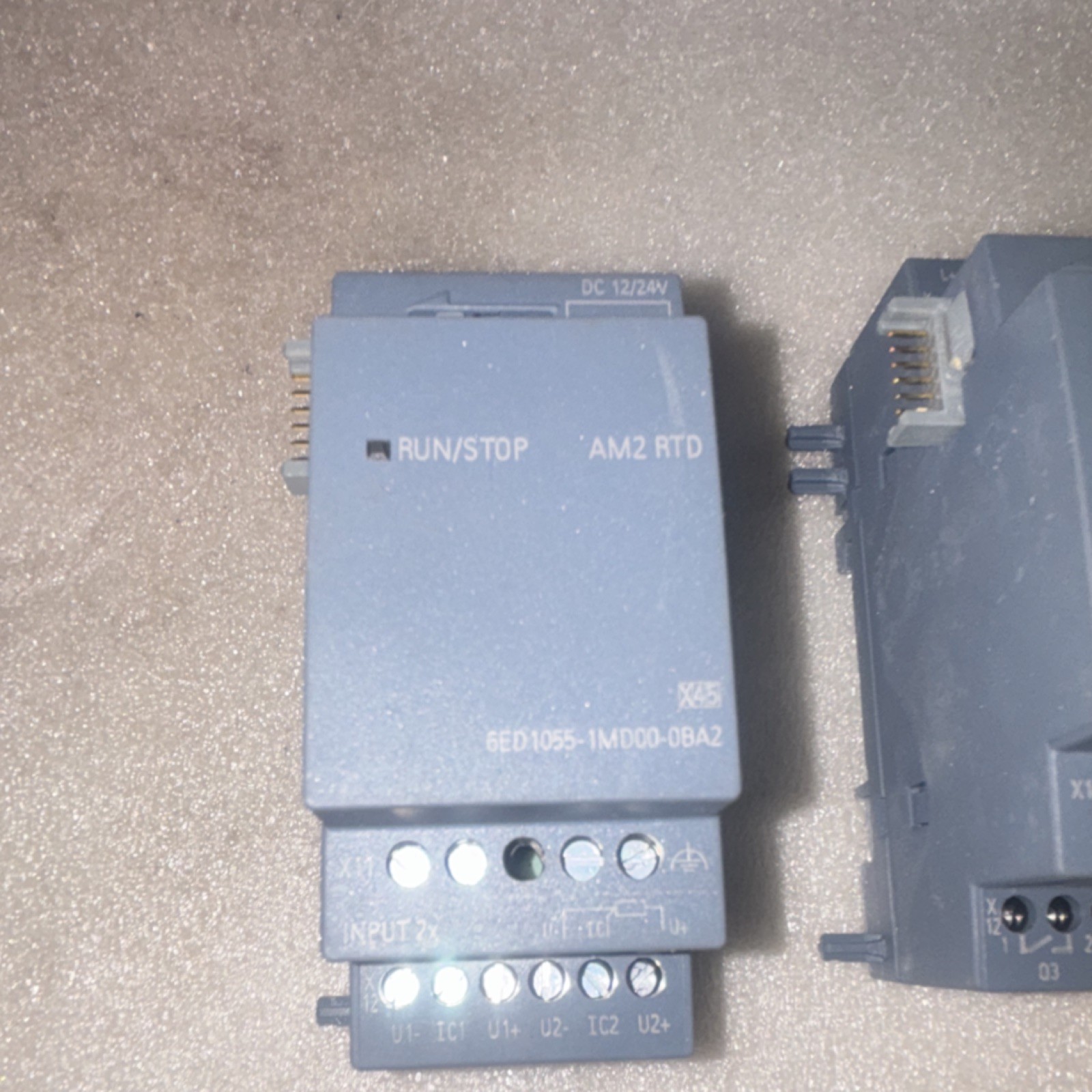 Siemens LOGO! PLC Bundle 6ED1052-1MD00-0BA8 + DM8 12/24R + AM2 RTD Used