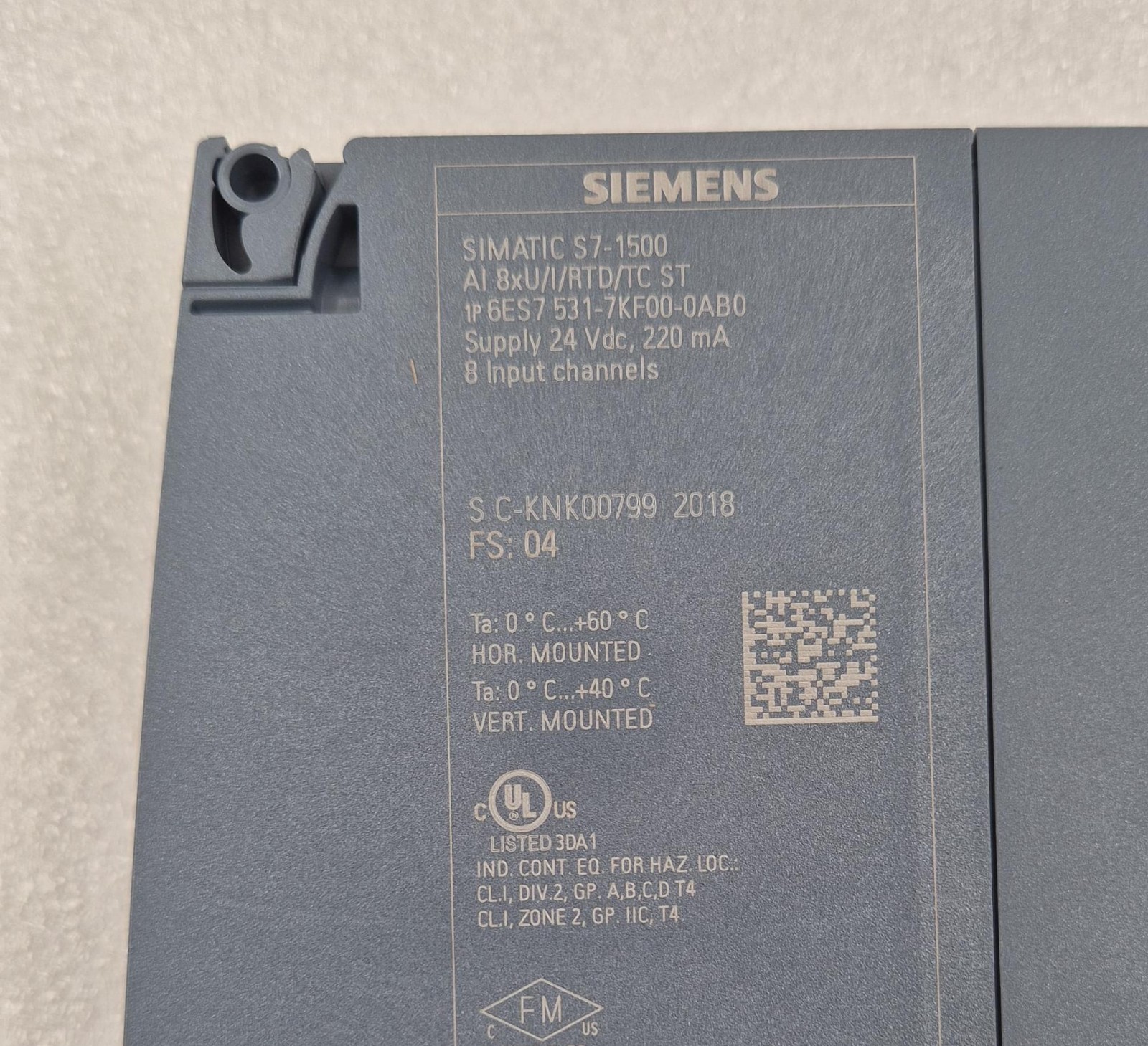 NEW – SIEMENS SIMATIC S7-1500 6ES7 531-7KF00-0AB0 ANALOG INPUT MODULE