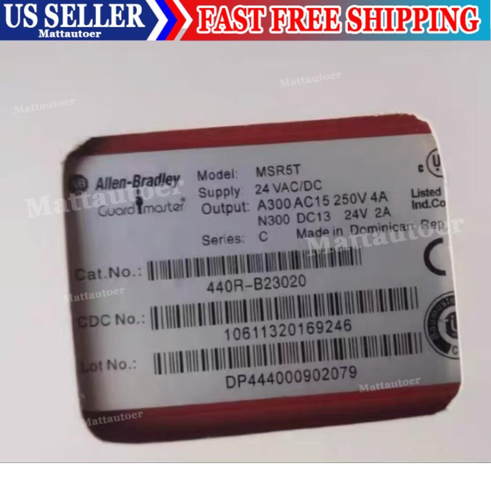 New Allen Bradley 440R-B23020 MSR5T Monitoring Safety Relays US Free Tax