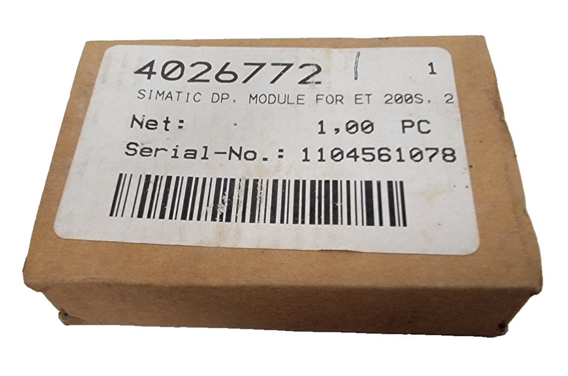 New Sealed Analog Input Module 2 AI I 4Wire ST Simatic ET 200S 6ES7 134-4GB11-0A