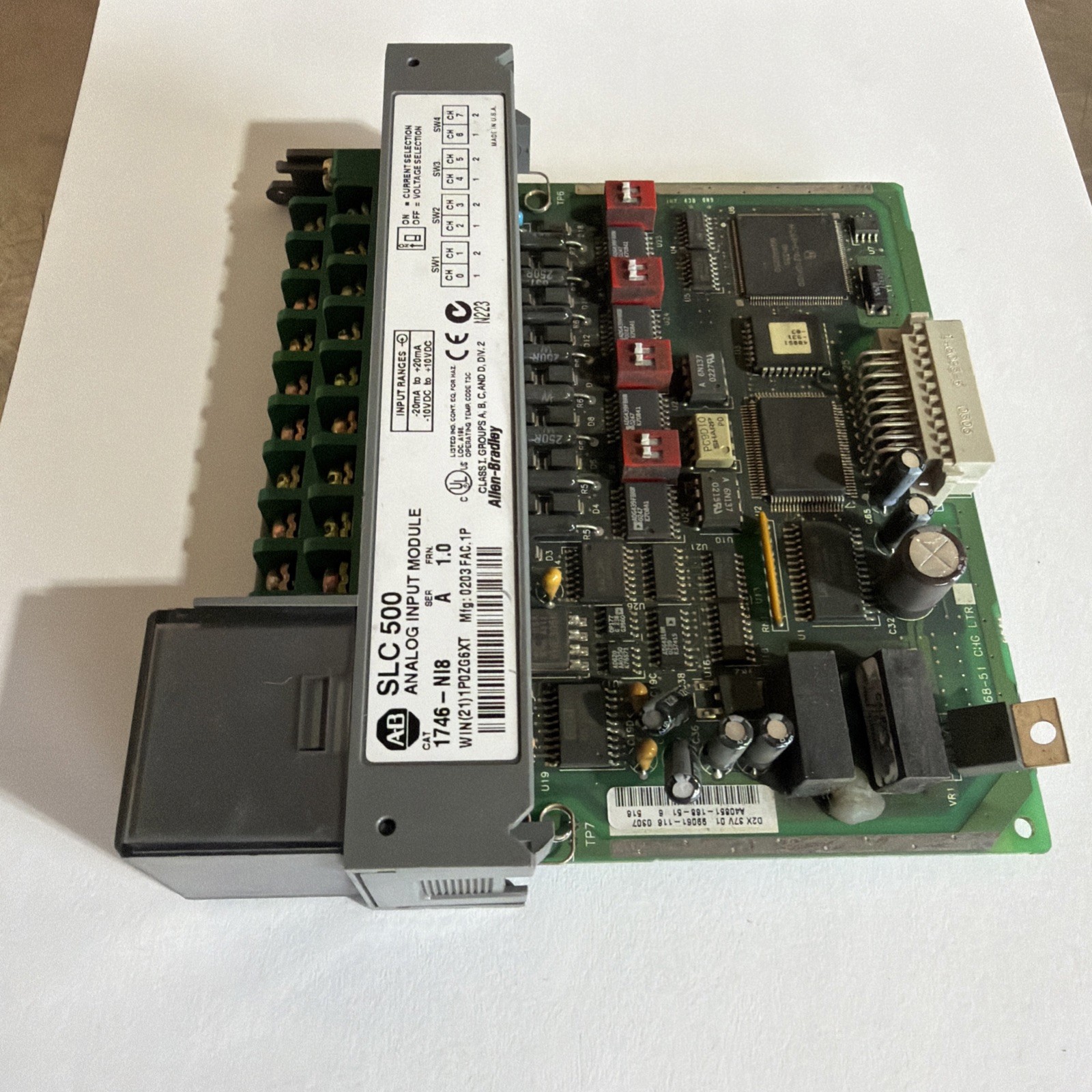 Allen Bradley 1746-NI8 Series A frn 2.0 SLC 500 Analog Input Module (Used)