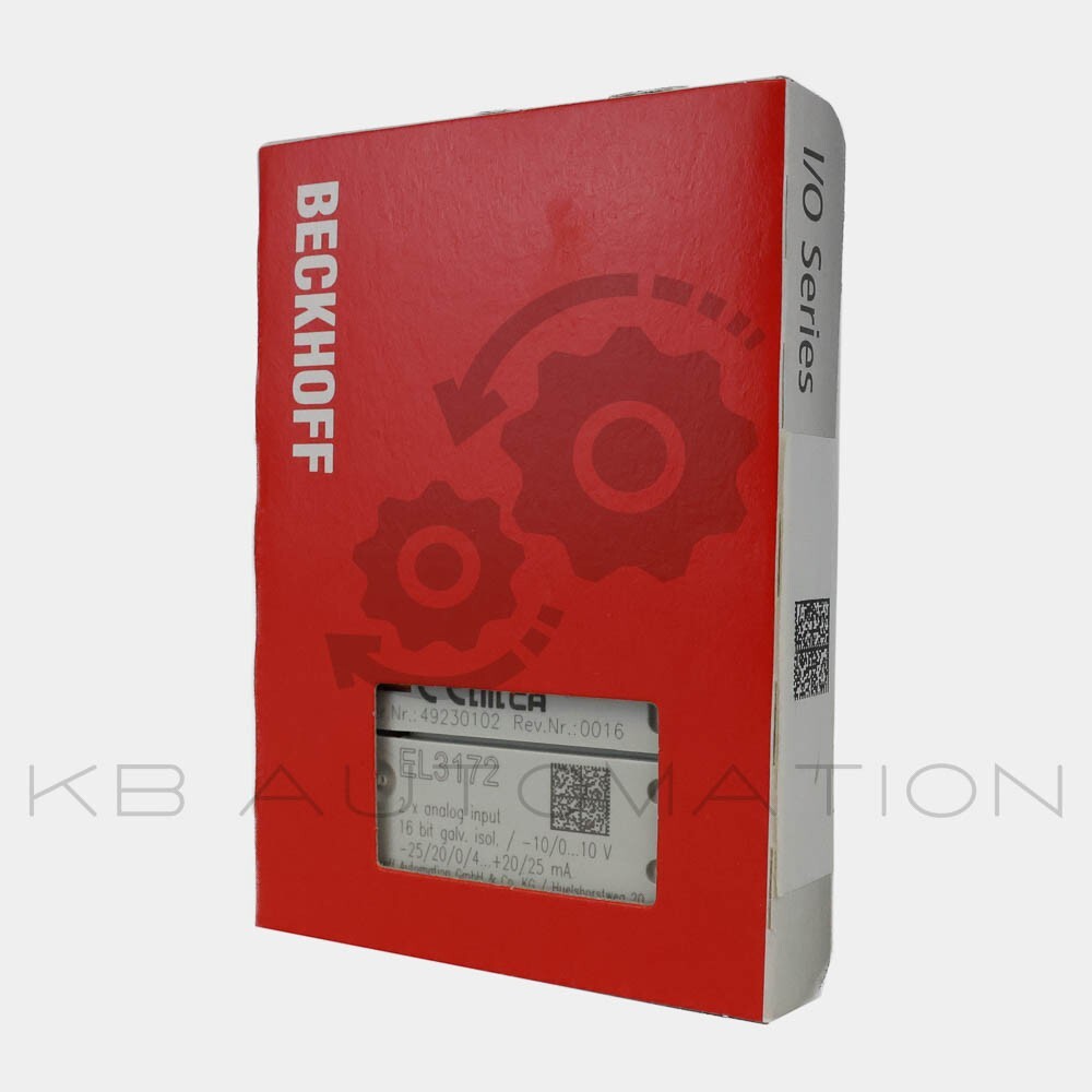 Beckhoff EL3172 EtherCAT Terminal, 2-channel analogue input, multi-function