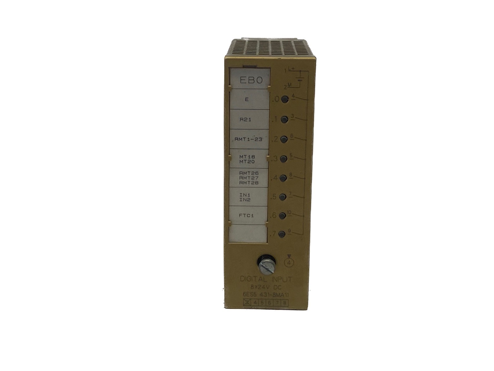 USED Siemens Simatic S5 24VDC 8 Point Digital Input Module 6ES5 431-8MA11