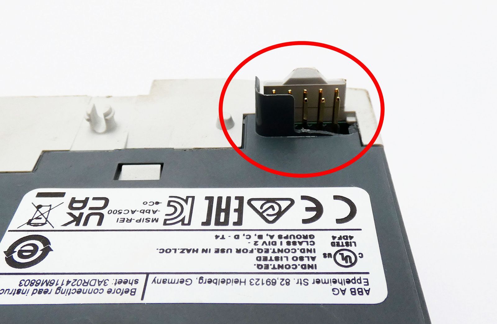 ABB AI563 1TNE968902R1103 E:D1 Analog Input Module -Unused/Attn.1-