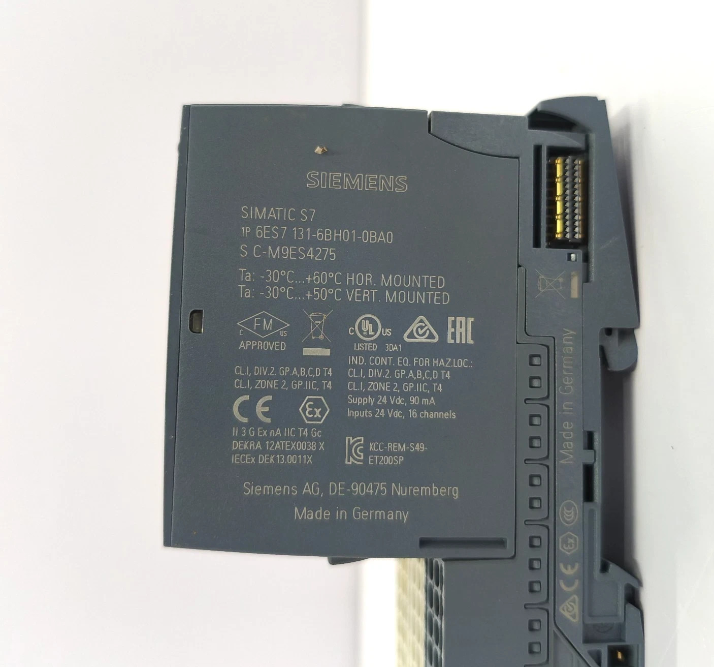 SIEMENS 6ES7131-6BH01-0BA0 DIGITAL INPUT MODULE 6ES7 193-6BP20-0BA0 LOT OF 3X