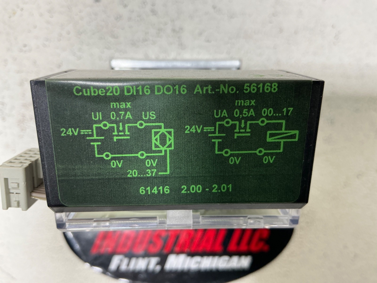 MURR ELEKTRONIK 56168 CUBE20 DI16 DO16 DIGITAL INPUT / OUTPUT MODULE