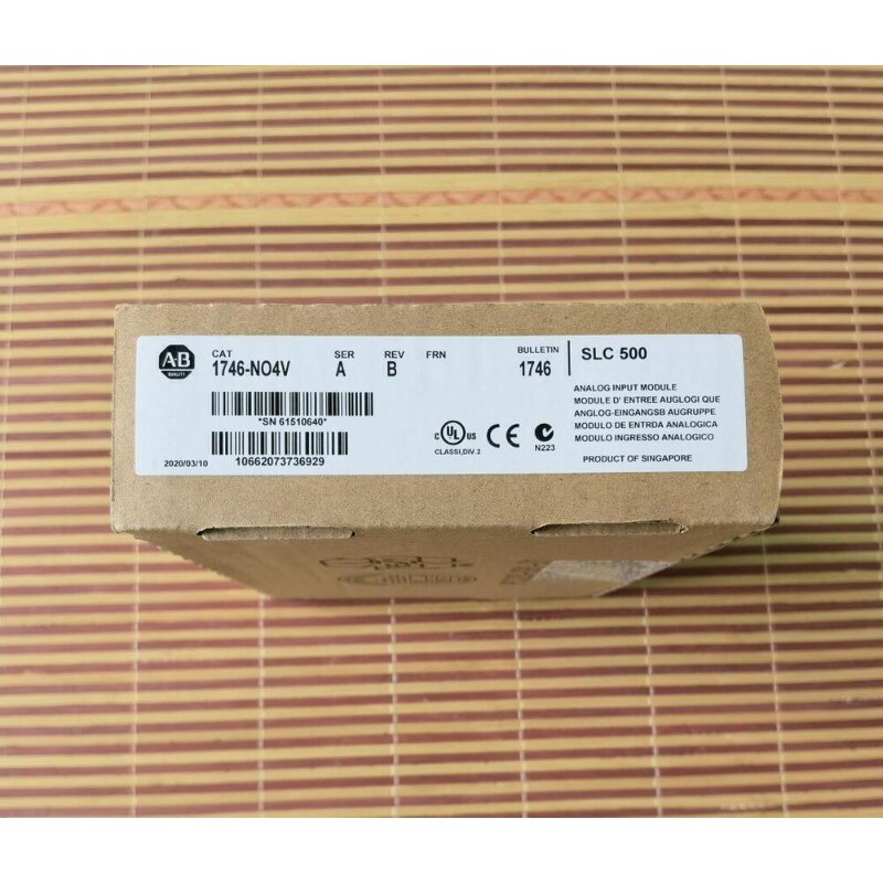 New Sealed Allen-Bradley 1746-NO4V SLC 500 PLC Analog Output Module 1746-NO4V