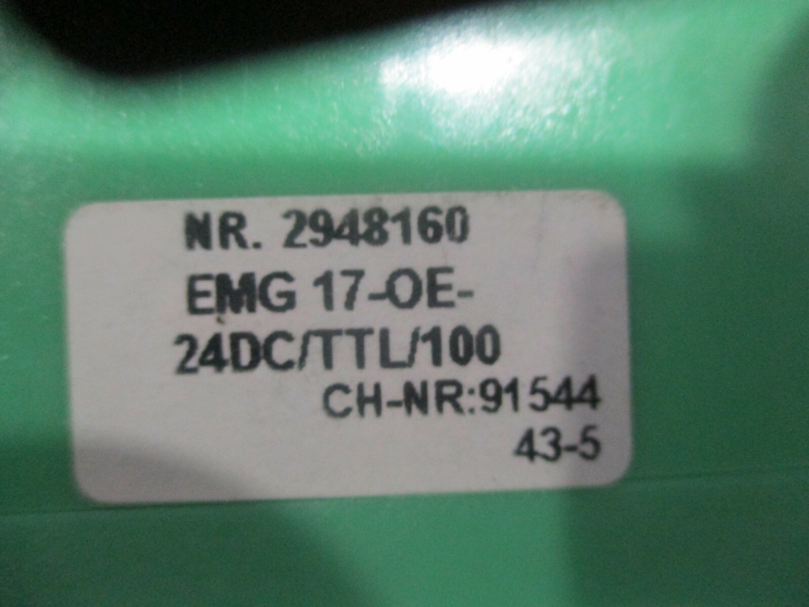 Phoenix Contactl: EMG 17-OE-24DC/TTL/100 Opto Coupler. NR. 2948160. Unused