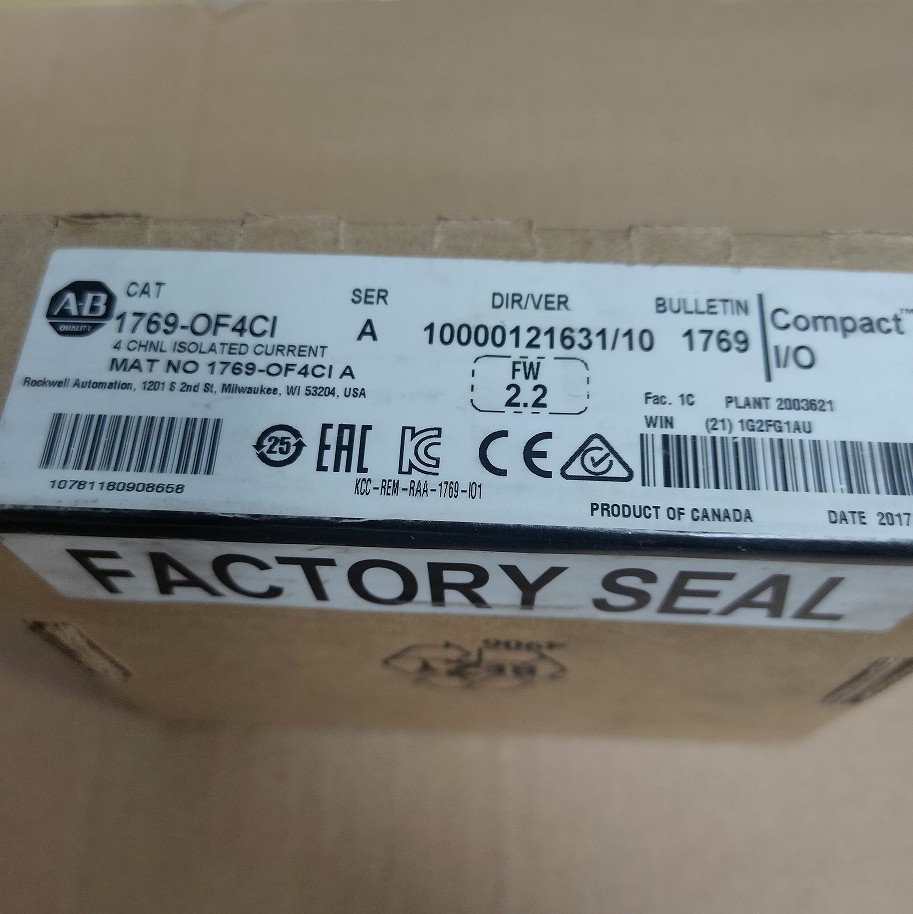 New AB 1769-OF4CI CompactLogix 4 Pt A/O Current Module 1769OF4CI US Free Tax