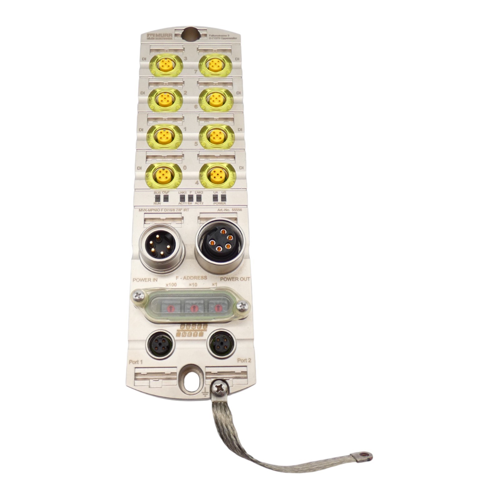 Murr Elektronik MVK-MPNIO F DI16/8 7/8″ IRT 55556 Safety IO-Device -Unused/Original Packaging-