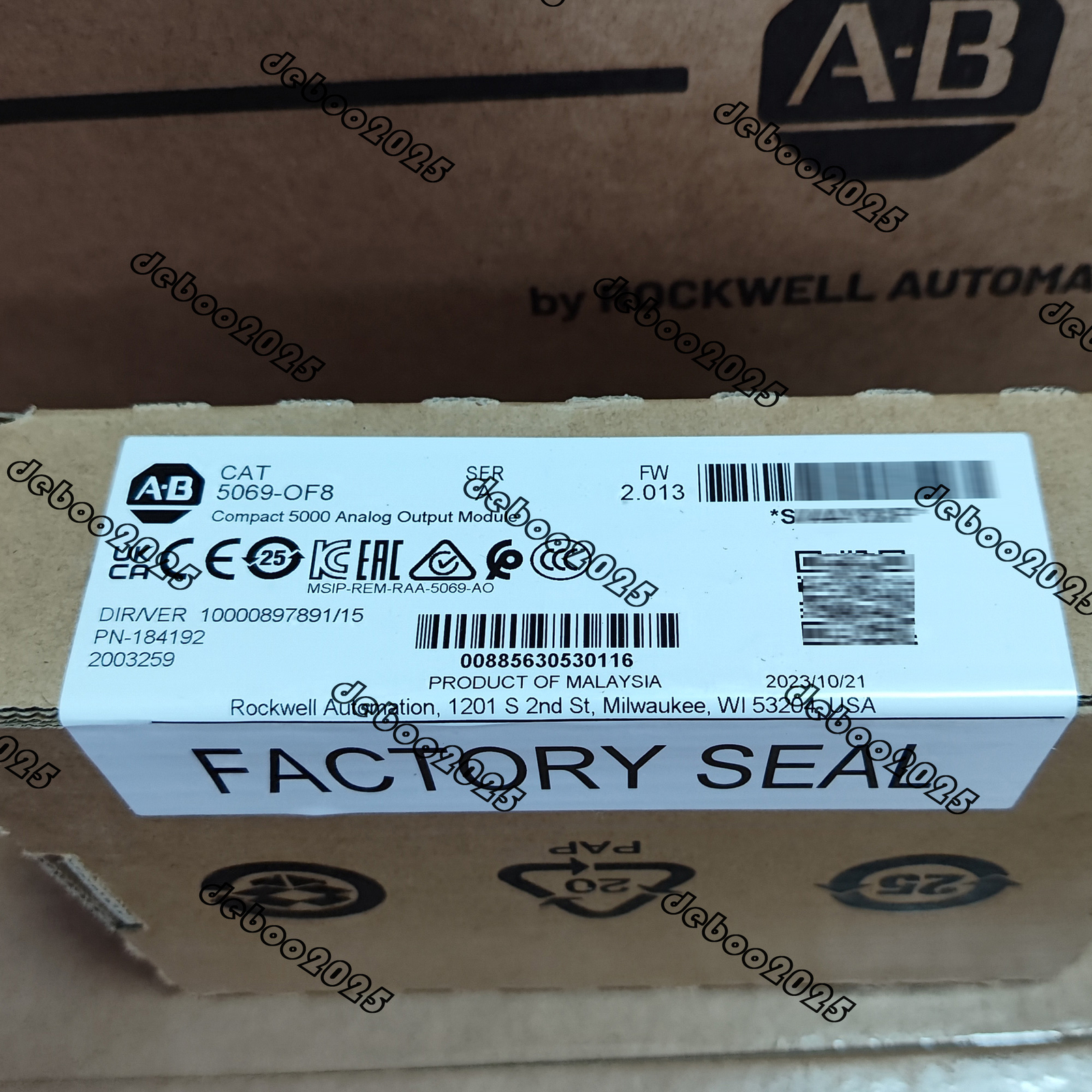 New Allen-Bradley 5069-OF8 Compact 5000 Analog Output Module