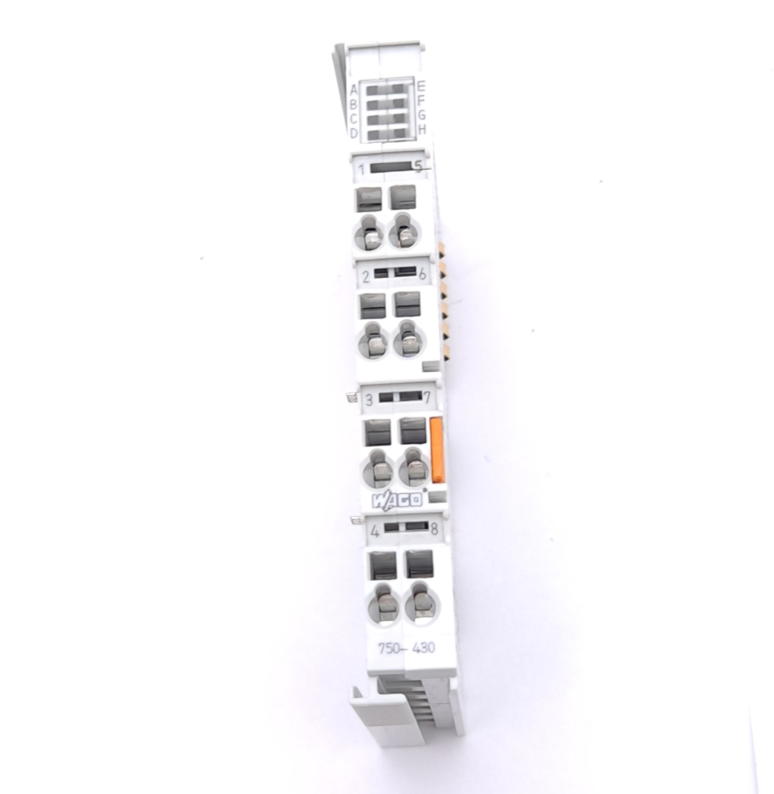Wago 750-430 Digital Input Module, 8-Channel DI, 24VDC, 3ms, Cage Clamp, DIN