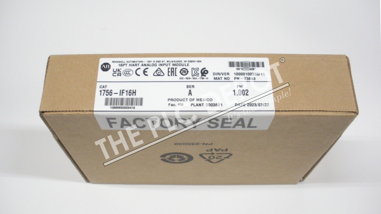 SEALED AUTHENTIC 2023-2024 Allen Bradley 1756-IF16H Analog ControlLogix #QTY