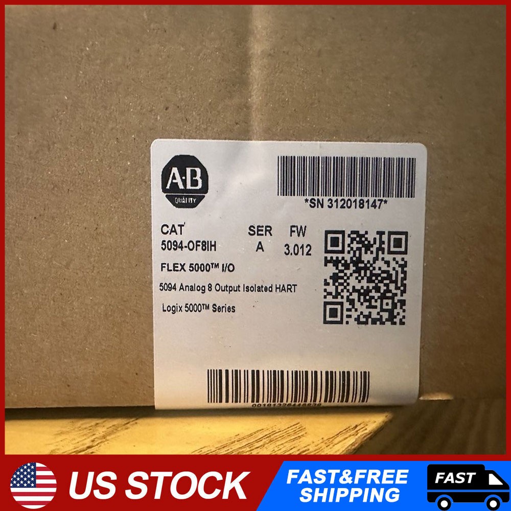 New Genuine New In Box AB 5094-OF8IH Flex 5000 I/O Analog 8 Output 5094OF8IH