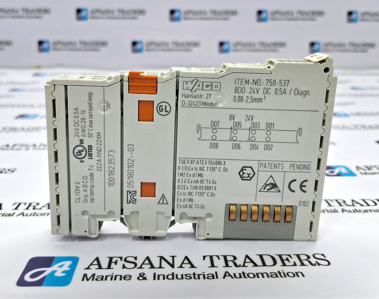 WAGO 750-537 8-CHANNEL DIGITAL OUTPUT MODULE