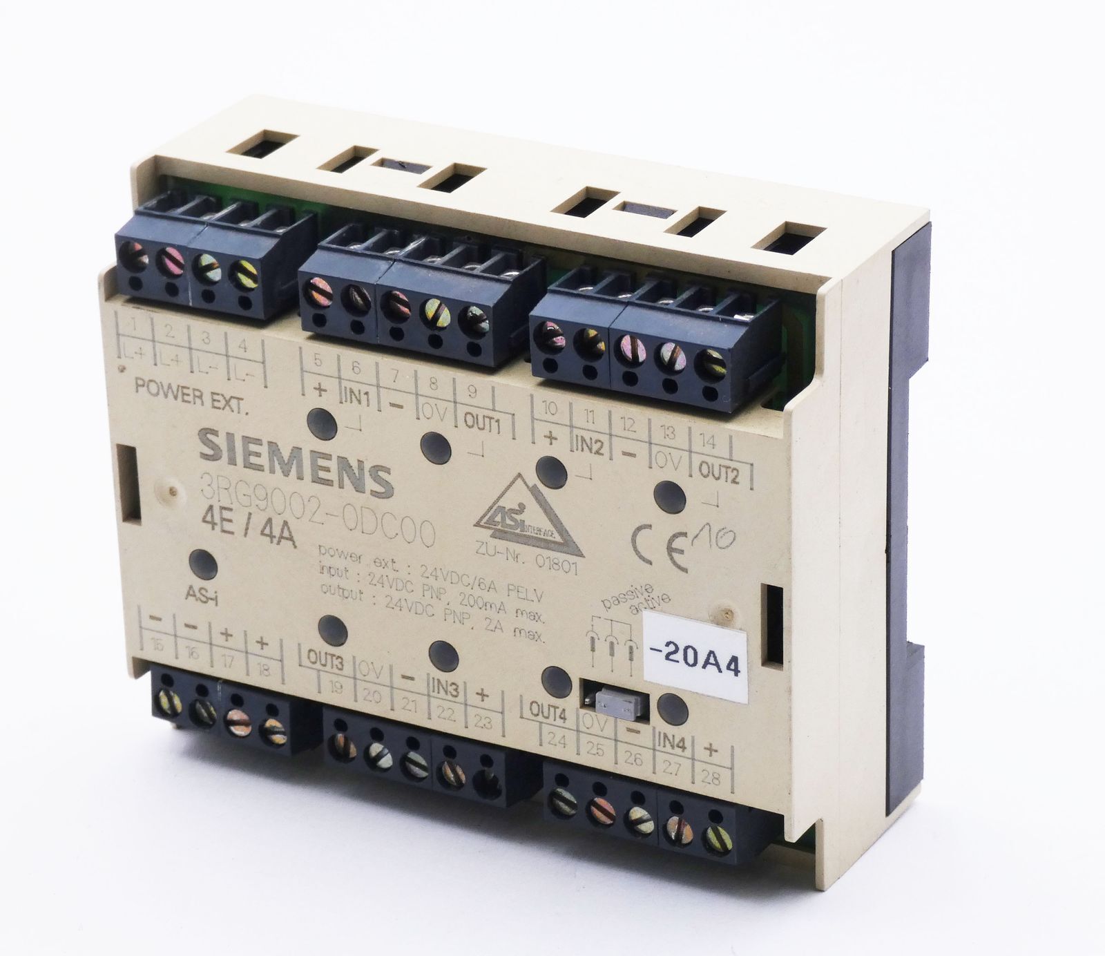 Siemens 3RG9002-0DC00 3RG9 002-0DC00 4E/4A AS-Interface Module -used-