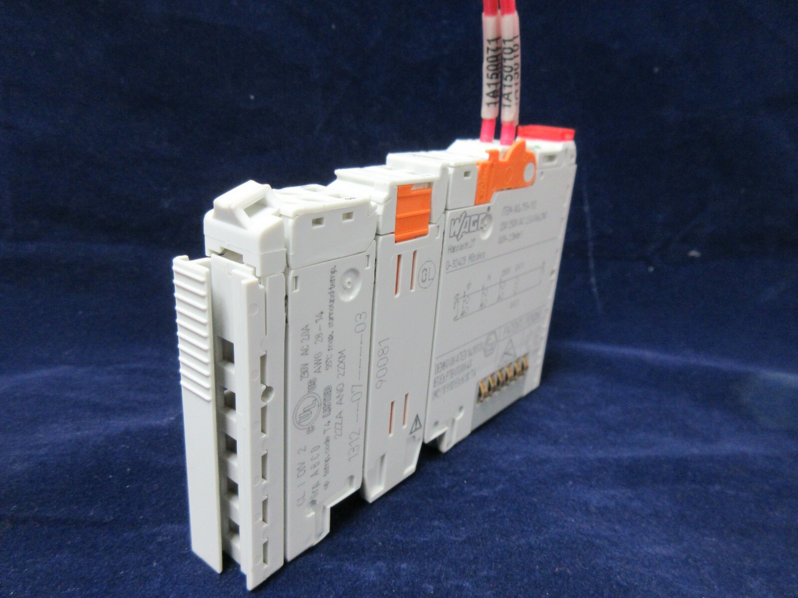 WAGO 753-512 2-CHANNEL RELAY OUTPUT, 250 VAC, 30 VDC, 2 AMPS, 2NO, DIN-35 RAIL