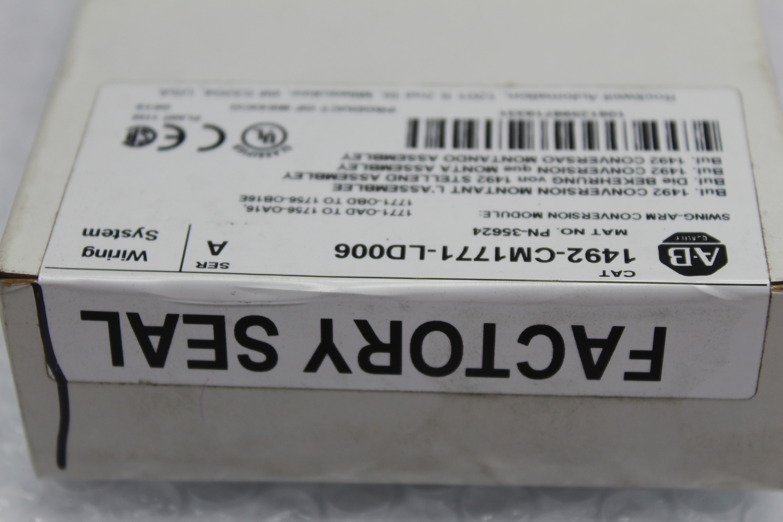 ALLEN BRADLEY 1492-CM1771-LD006 SER.A MODULE NSFS