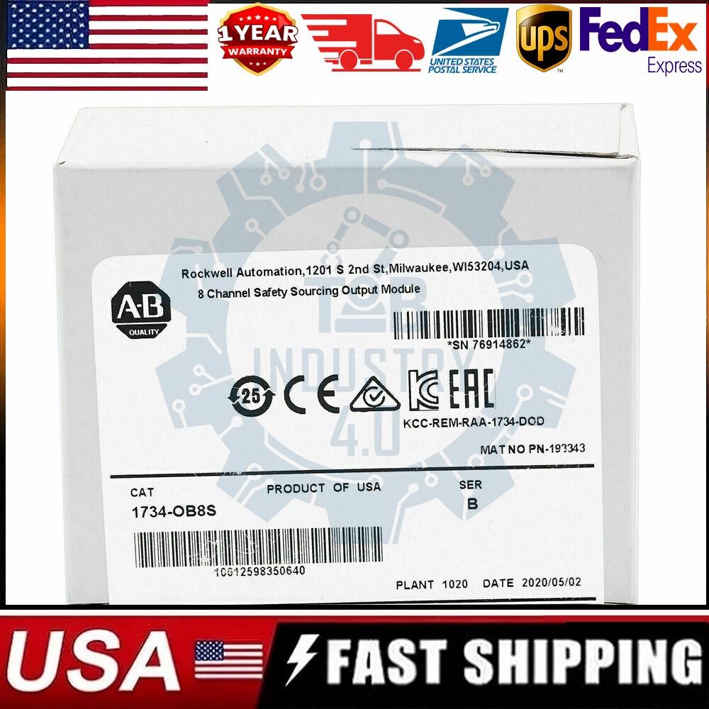 New Sealed AB 1734-OB8S Point I/O Safety Output Module 1734OB8S US Free Tax