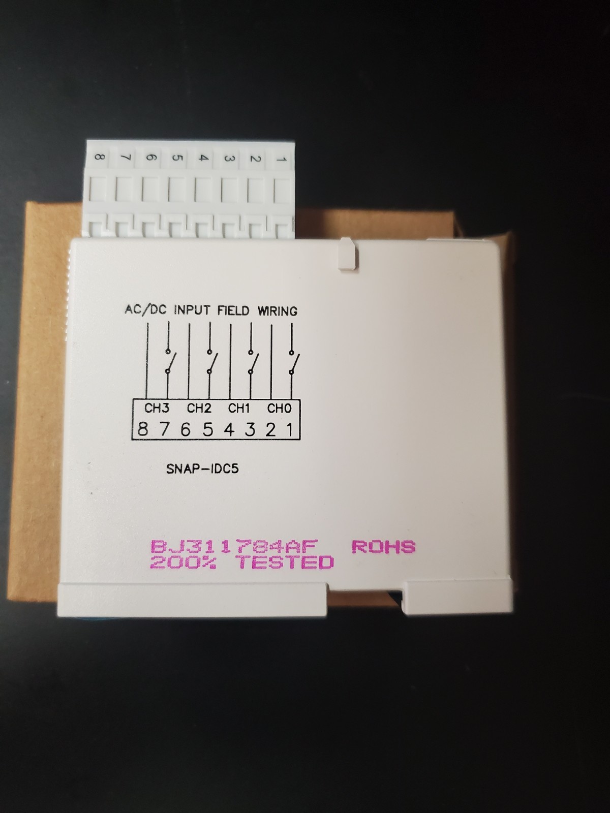 OPTO 22 — SNAP-IDC5 — 4 CHANNEL DC INPUT SNAP I/O MODULE ***NEW***