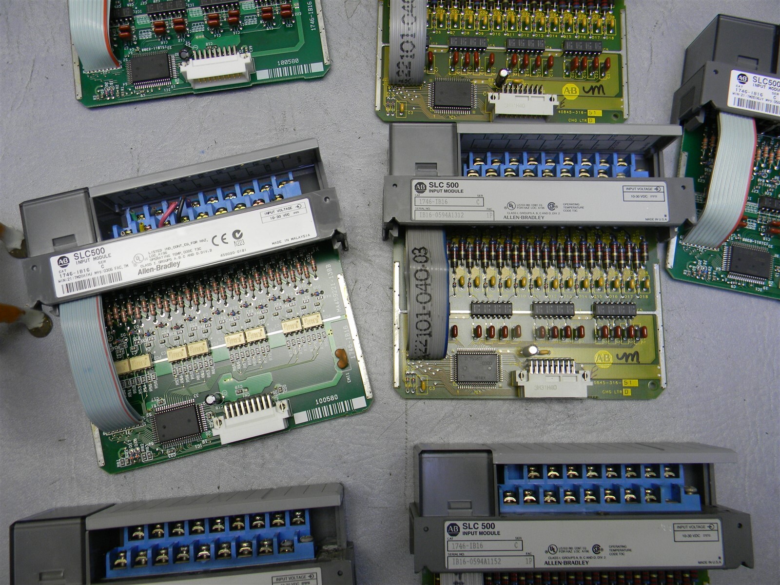 Allen Bradley 1746-IB16 SER C SLC500 Input Module Lot of 7