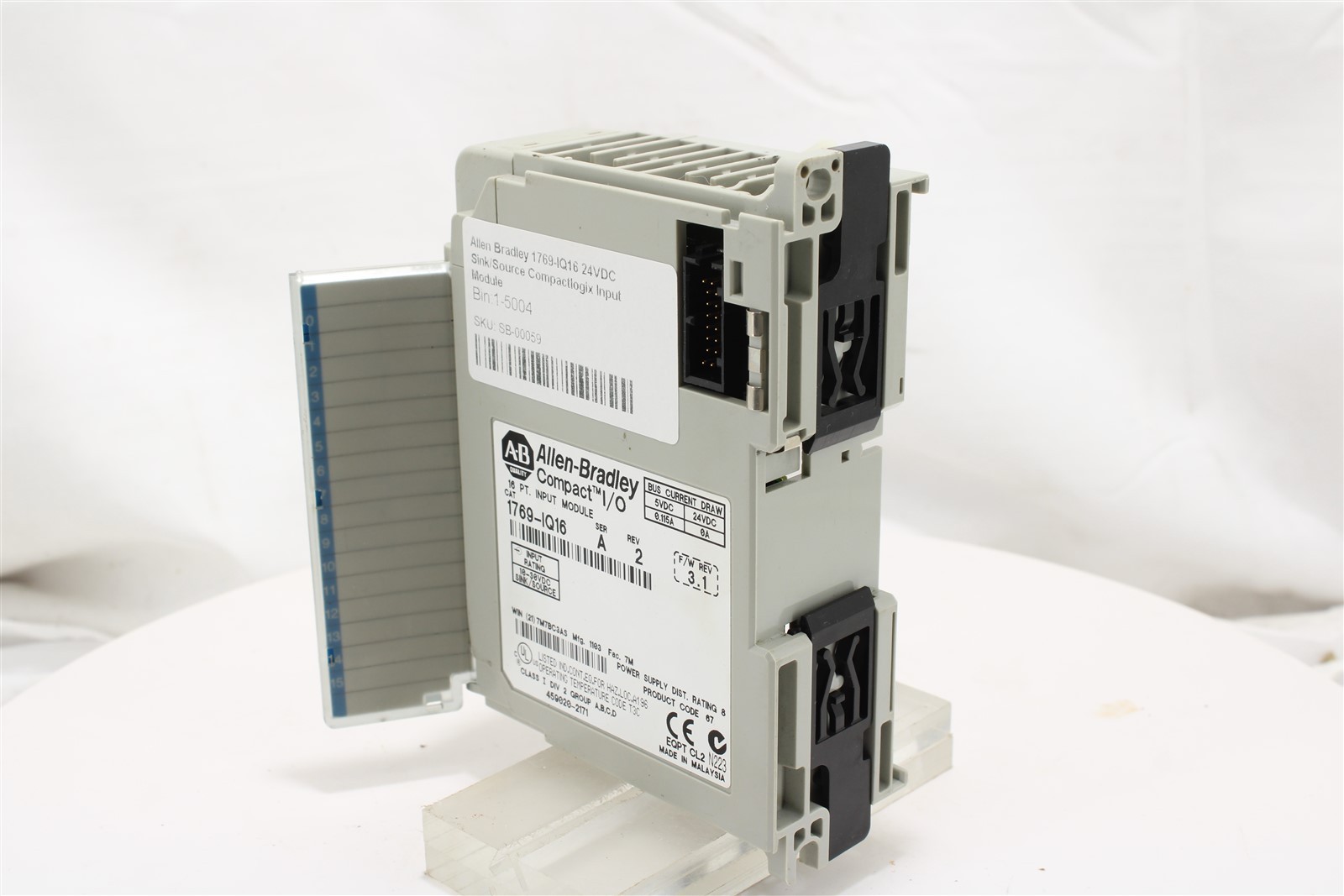 Allen Bradley 1769-IQ16 24VDC Sink/Source Compactlogix Input Module