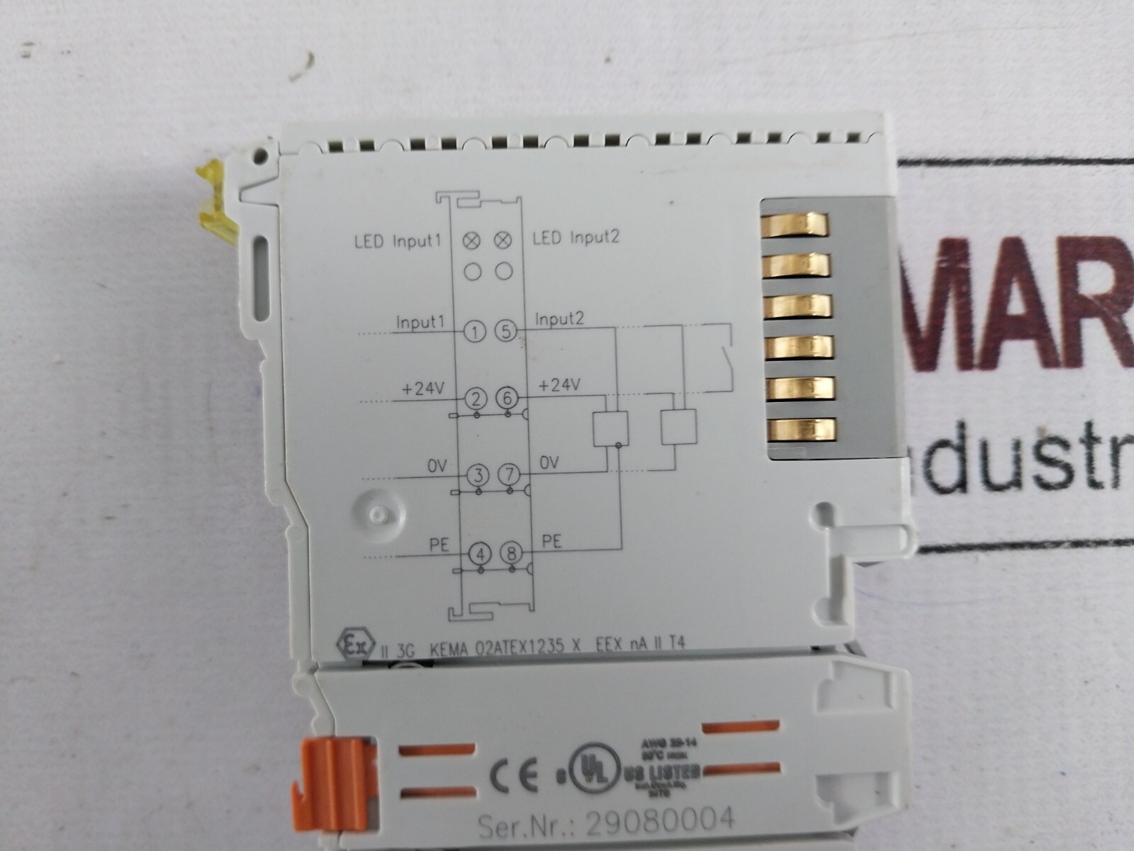 TRS KL1002 2-channel Digital Input Module 24VDC KEMA 02ATX1235X