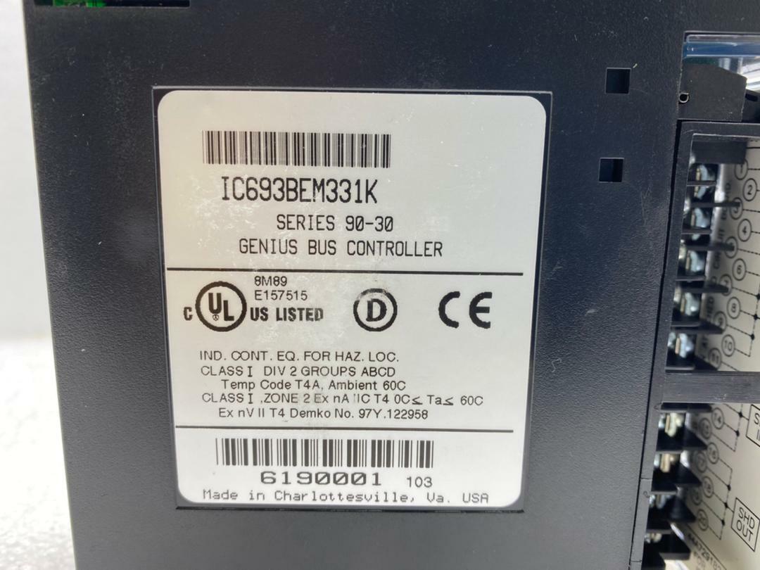 GE FANUC IC693BEM331K 90-30 SERIES GENIUS BUS CONTROLLER