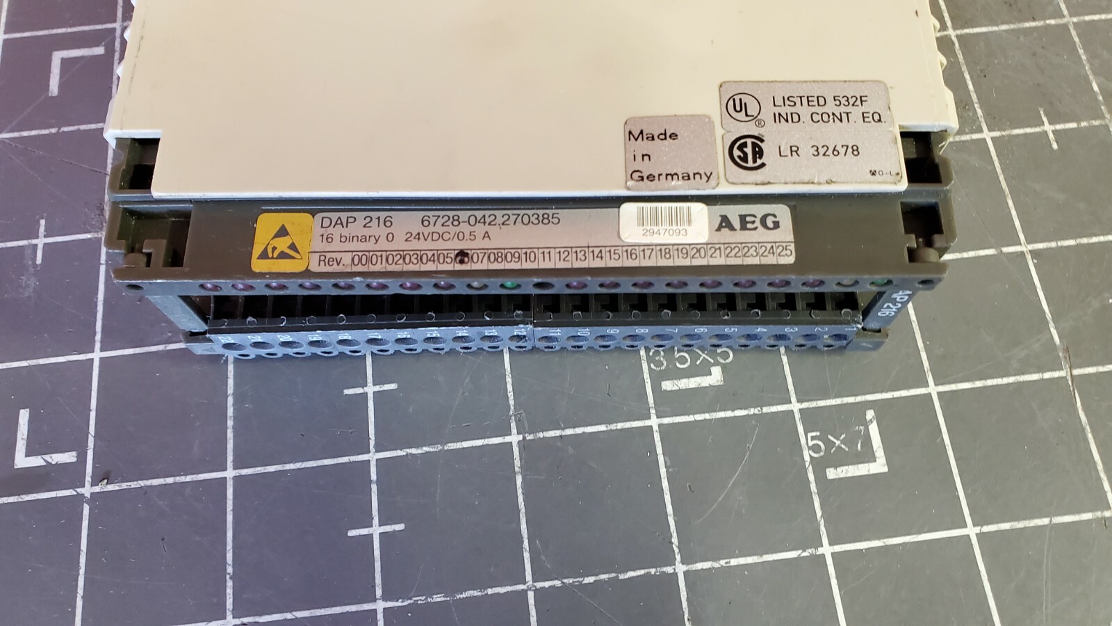 AEG Output Module, DAP 216 / 24VDC / 0.5A